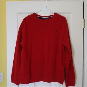 Red Nautica Crewneck Sweater (great condition)
